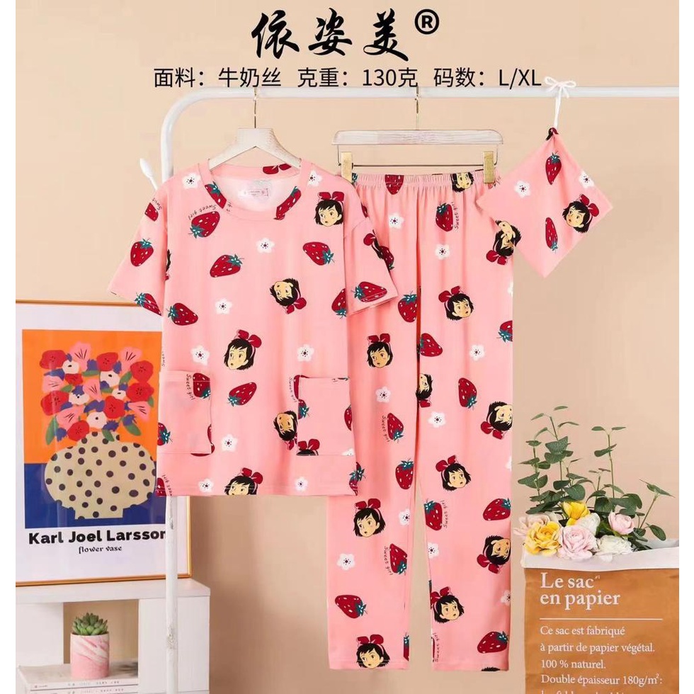 PIYAMA WANITA DEWASA SET IMPORT PERMIUM / BAJU TIDUR WANITA DEWASA / ONESET / BAJU PIYAMA / SETELAN PIYAMA