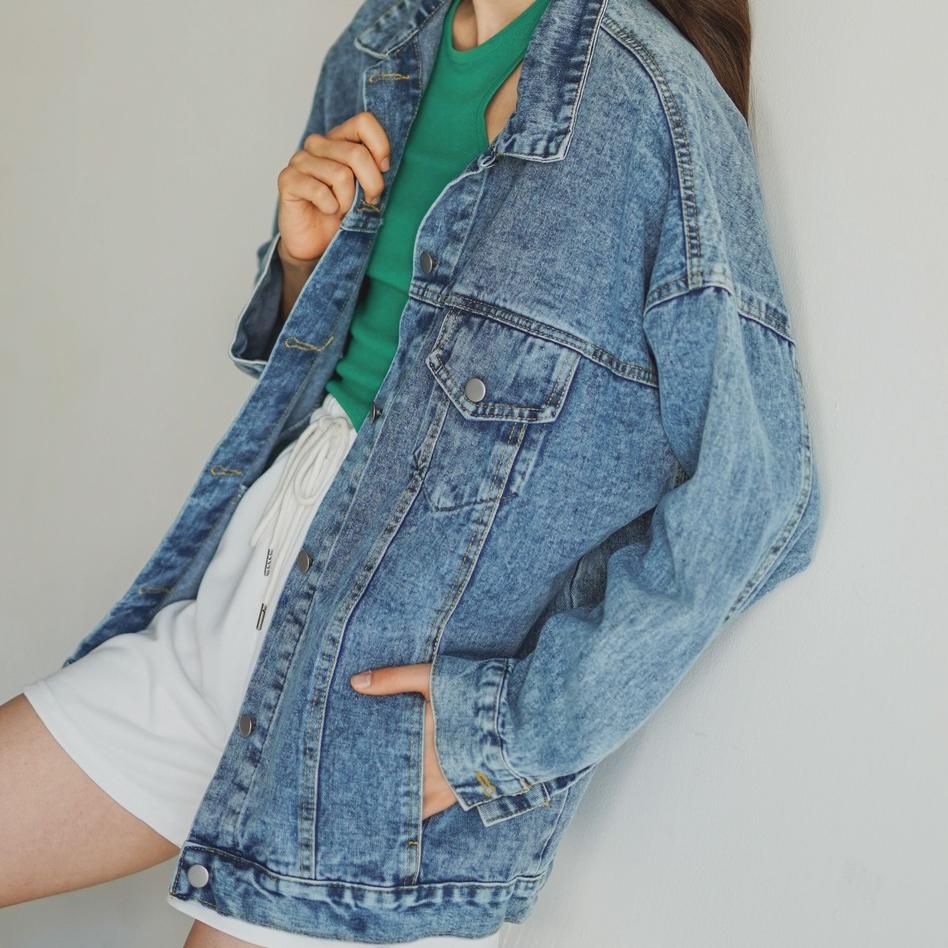 Tren Terbaru This Is April Jaket Jeans Wanita Fender Jackets Denim – 181503