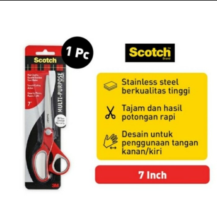 

Segera Miliki Gunting 3M Multifungsi Serbaguna 7 Inch- Gunting- Pemotong Kertas Berkualitas