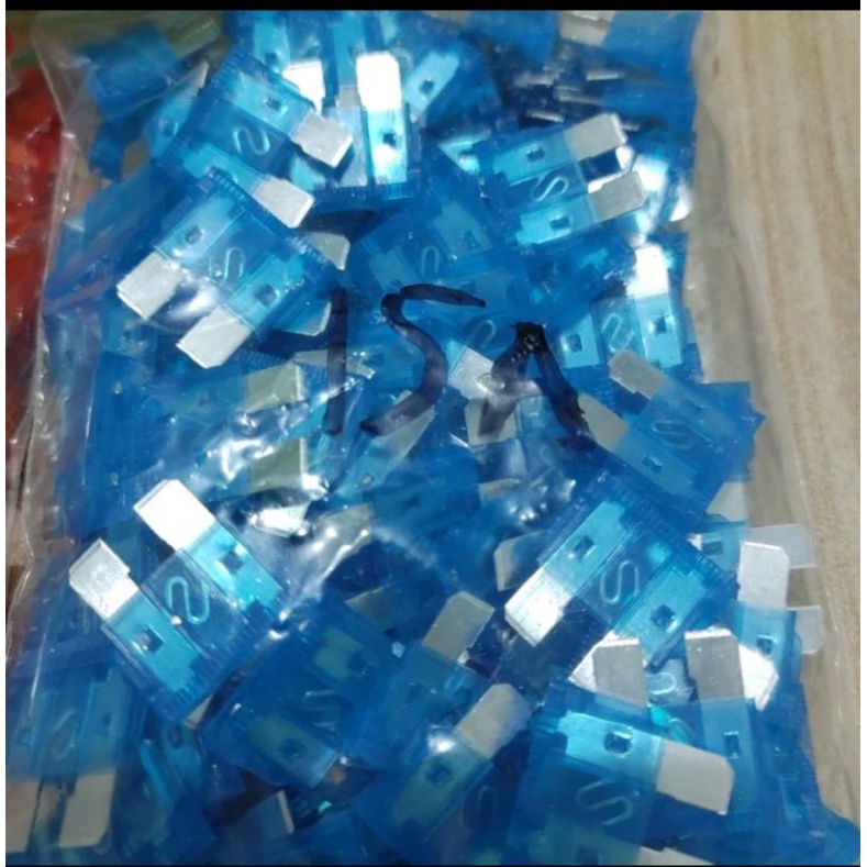 Sekring tancap fuse tancap mobil 1kotak 100pcs 5a 10a 15a 20a 25a 30a