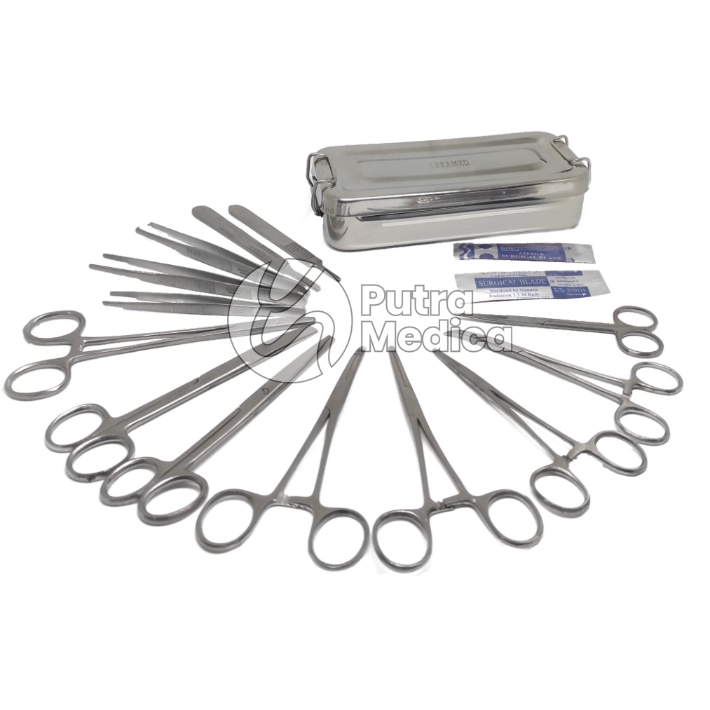 Sakamed Heacting Set / Hekting / Heckting / Hecting / Heackting Kit / Peralatan Penjahitan Luka / Instrumen Instrument Jahit Medis