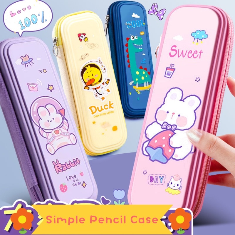 

Kotak Pensil Simple Waterproof | Tempat Pensil Anak Dino Astronout Rabbit