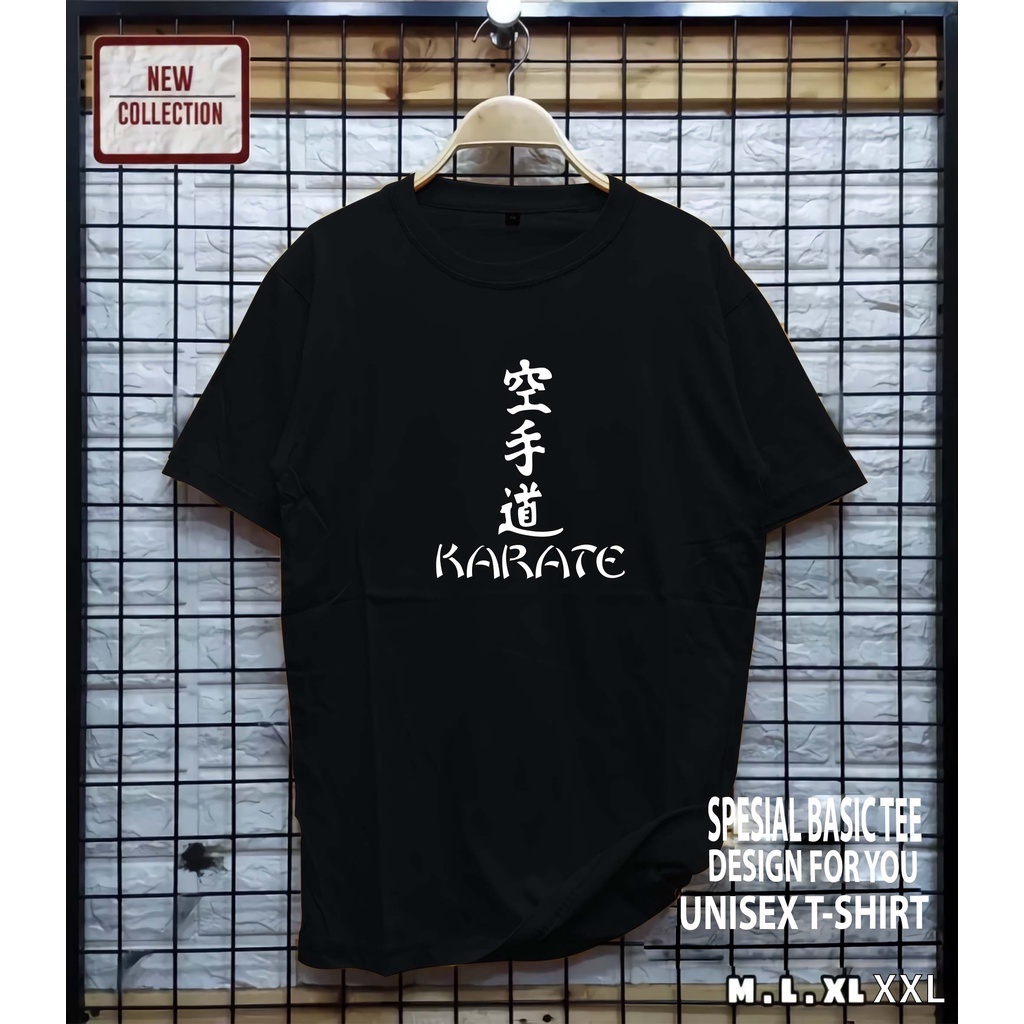 AS / kaos distro motif karate / baju pria / kaos pria / baju wanita / kaos wanita / pakaian murah / 