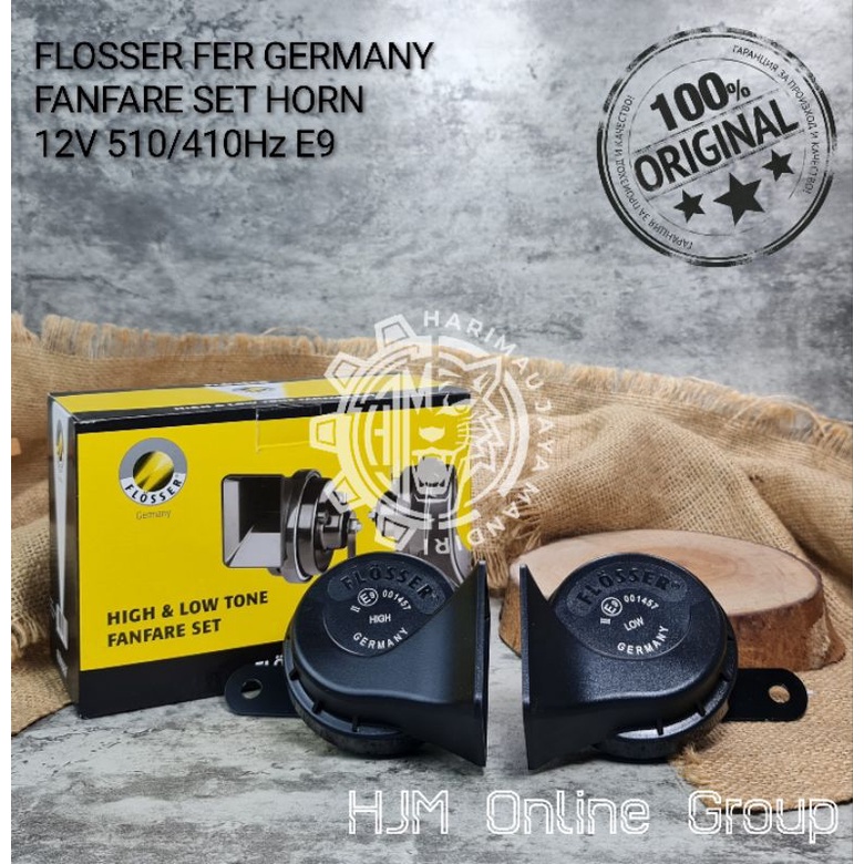 KLAKSON KEONG BMW FLOSSER GERMANY (FER) 12V + CABLE RELAY SET BOSCH