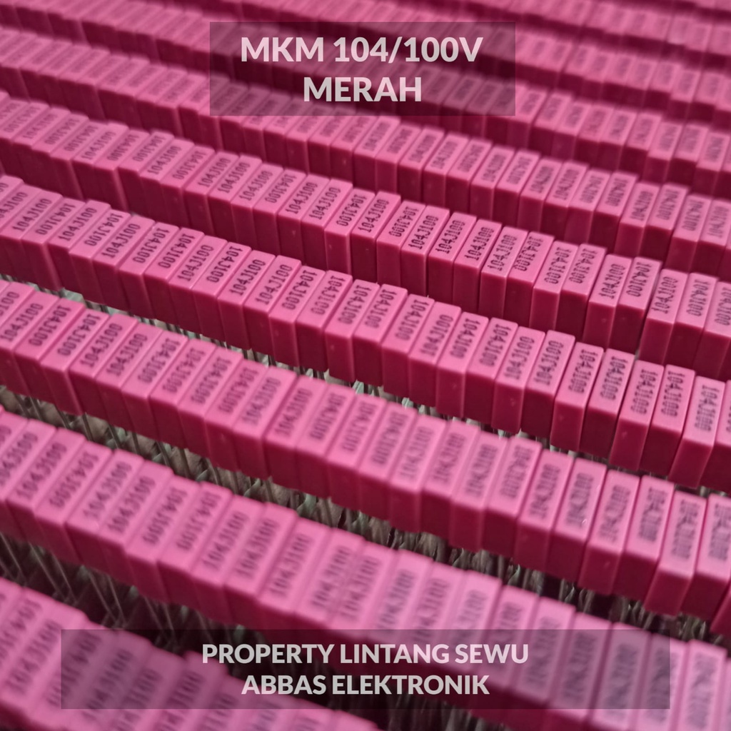 KAPASITOR CAPASITOR MKT 104-100V 100 NANO 100 VOLT