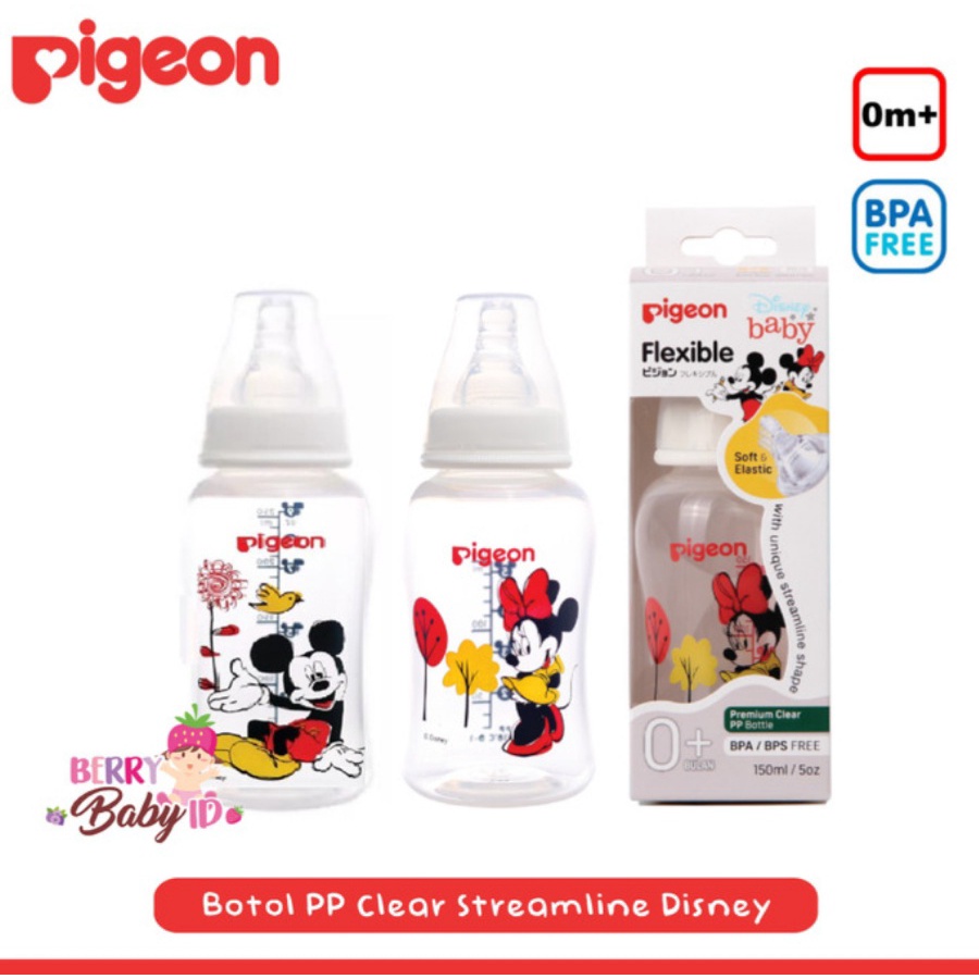 Pigeon 150ml bottle Peristaltic plus Flexible mickey,Minnie