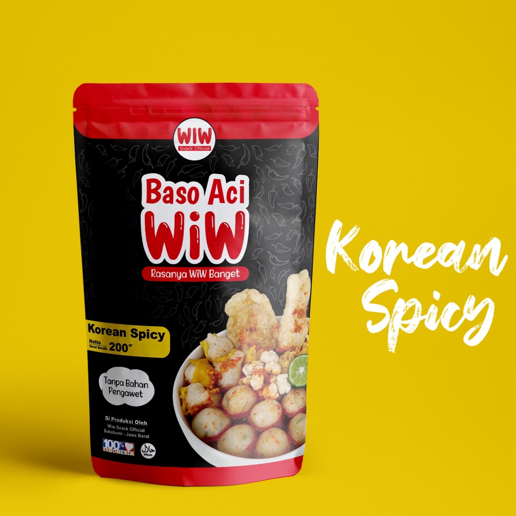 Jual Baso Aci Wiw Korean Spicy Bakso Aci Instan Siap Saji Shopee