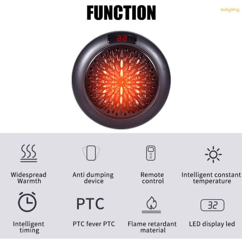 Alat Penghangat Ruangan Heater Room Kipas Pemanas Suhu Udara Element