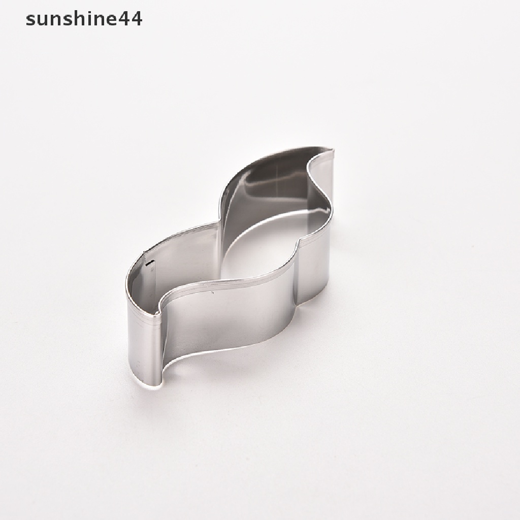 Sunshine Cetakan Kue / Biskuit Bentuk Kumis Bahan Stainless Steel