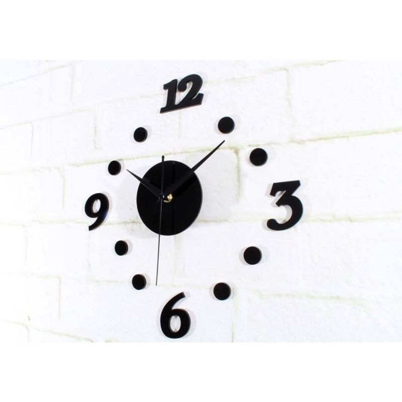 Jam Dinding Tempel DIY Analog 3D Giant Modern Clock / Jam Dinding