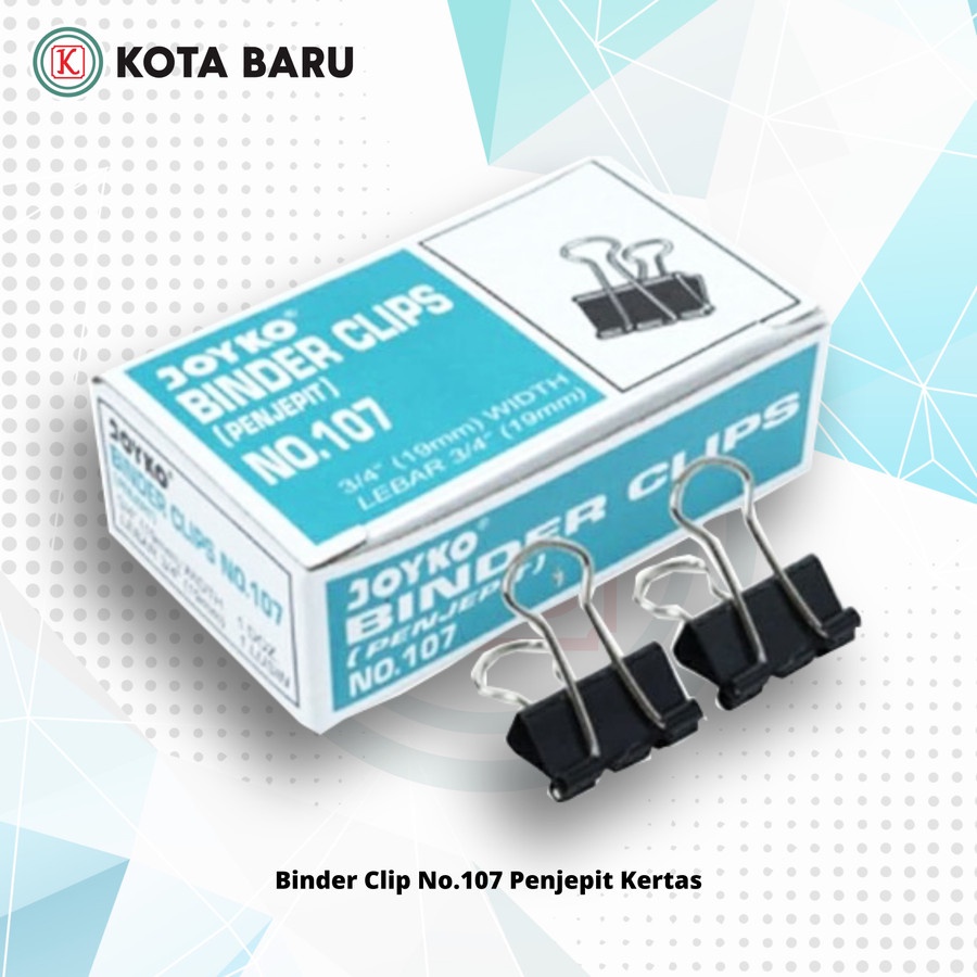 

Binder Clip No.107 Penjepit Kertas