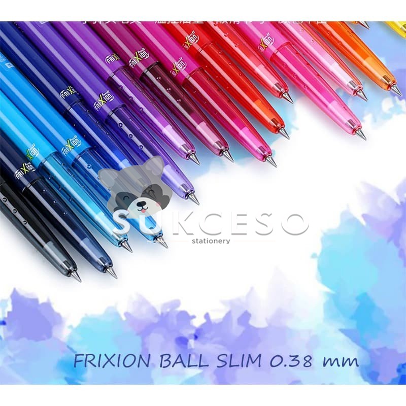 

Pilot Frixion Slim Clicker 0,38mm / Pulpen Bisa Dihapus Erasable Pen Murah Berkualitas