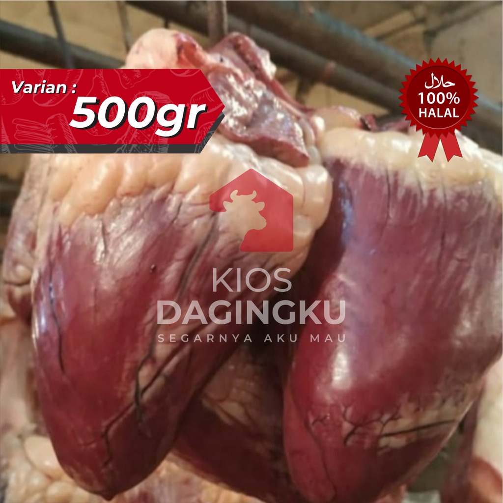 

Jantung Sapi Fresh / Heart Beef - 500gr