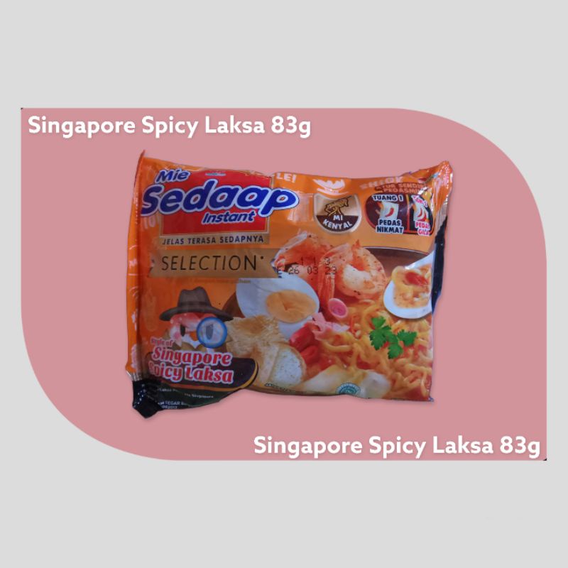 

Mie Sedaap Singapore Spicy Laksa 83 gram mie instan