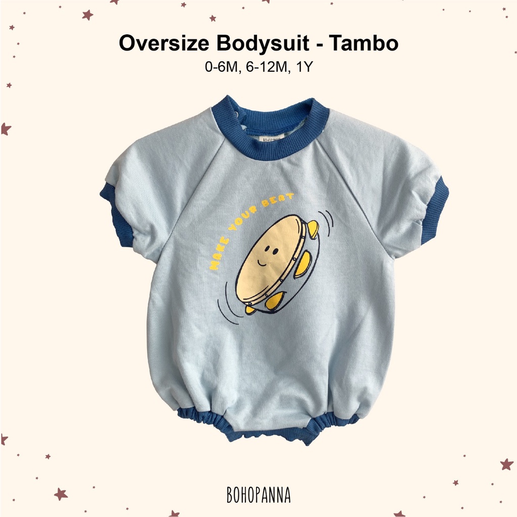 Bohopanna Oversize Bodysuit - Jumper Bayi 0-1 tahun