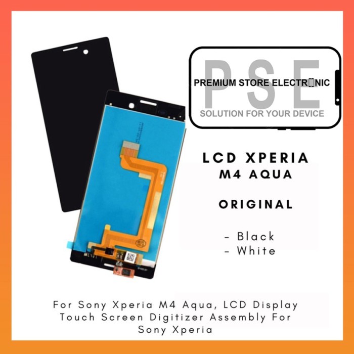 LCD Xperia M 4 Aqua ORIGINAL Fullset Touchscreen Garansi 1 Bulan