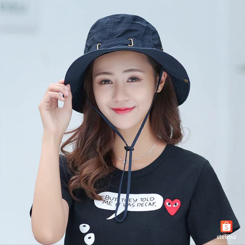 TOPI RIMBA | fashionable outdoor bucket casual hat impor unisex pria wanita dewasa cewek cowok cod keren