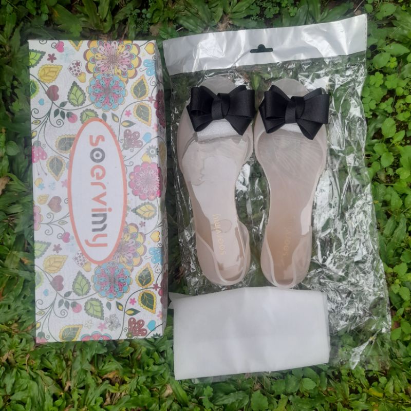 [KACA] SEPATU KACA TRANSPARANT PITA WANGI SOERVIMY FLAT SHOES