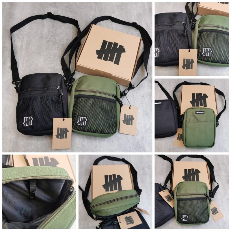 Undefeated Sling Bag Crossbody Bag Shoulder Bag / Tas selempang pria free box