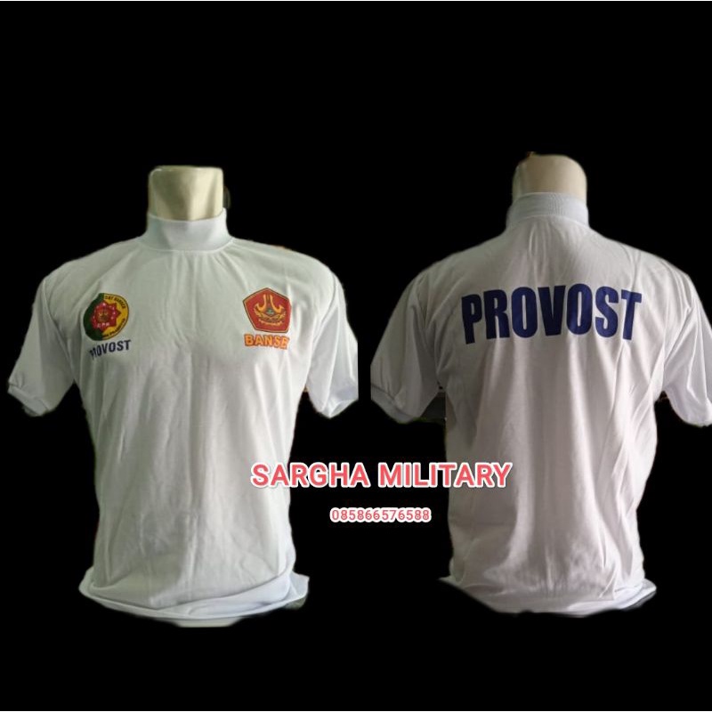 KAOS PROVOS BANSER KAOS PUTIH LEHER TINGGI KAOS PCB