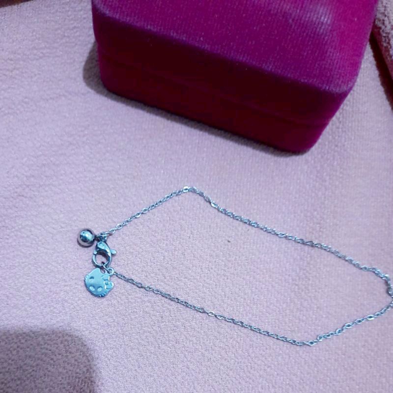 gelang bayi titanium gold