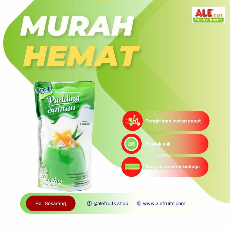 

Nutrijell pudding susu rasa pandan, Nutrijell pudding susu 130gr, Nutrijell pudding