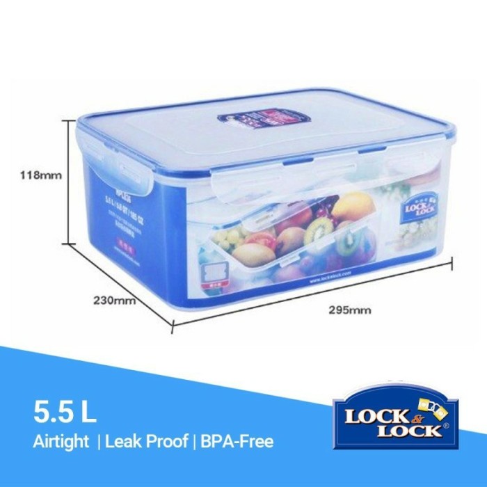 

HPL 836 RECTANGULAR 5.5L LOCK & LOCK