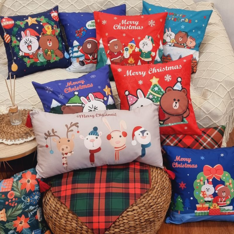 BANTAL SOFA PRINT MOTIF NATAL CHRISTMAS HOLIDAY SEASON 40X40 CM