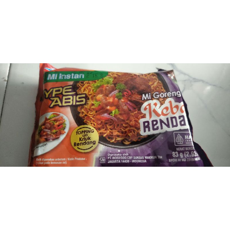 

Indomie Goreng Rasa Kebab Rendang 83Gr 1 Bungkus