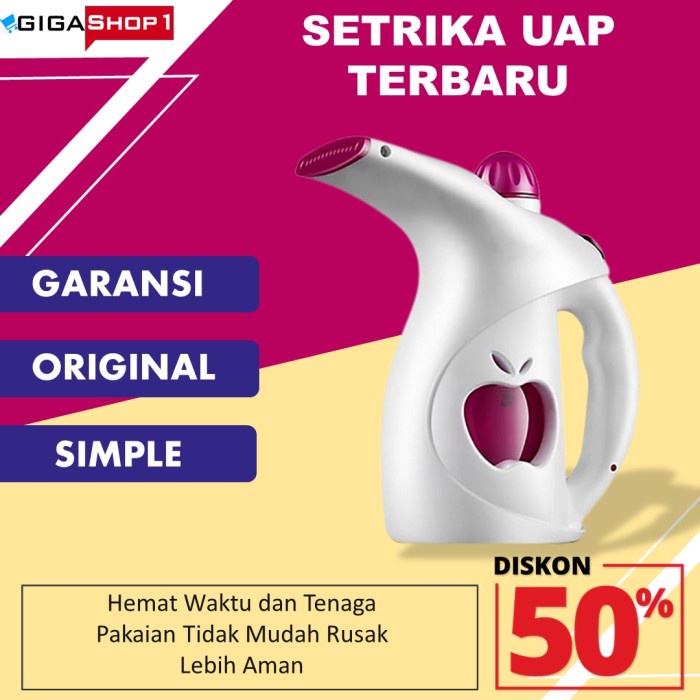 Setrika Uap Setrika Uap Seterika Uap Steam Portable Strika Laundry Pakaian Murah(X9L2) Setrika Uap L