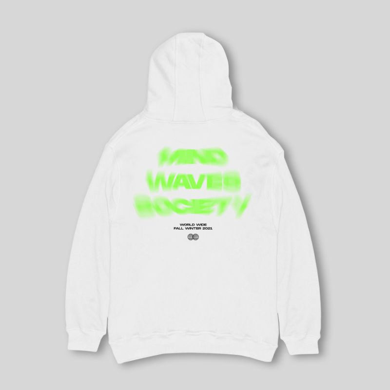 FAILOFFICIAL HOODIE - MIND WAVES WHITE  009