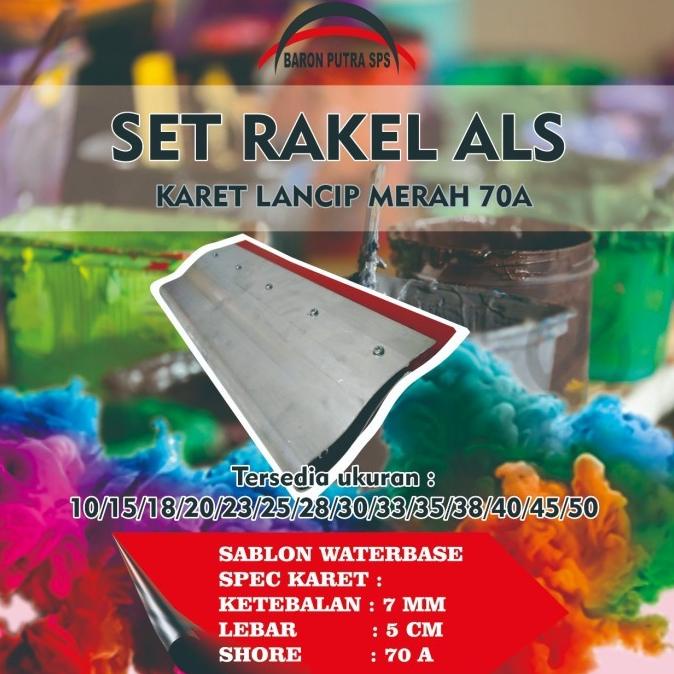 

~^~^~^] SET RAKEL ALS KARET MERAH LANCIP 70A 15 CM