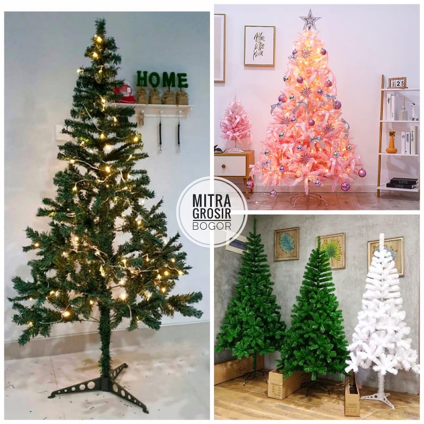 [210cm 180cm] Pohon Natal Christmas Tree Besar Pohon Cemara Dekorasi Hiasan 210 180 150 120 90 60 2 meter