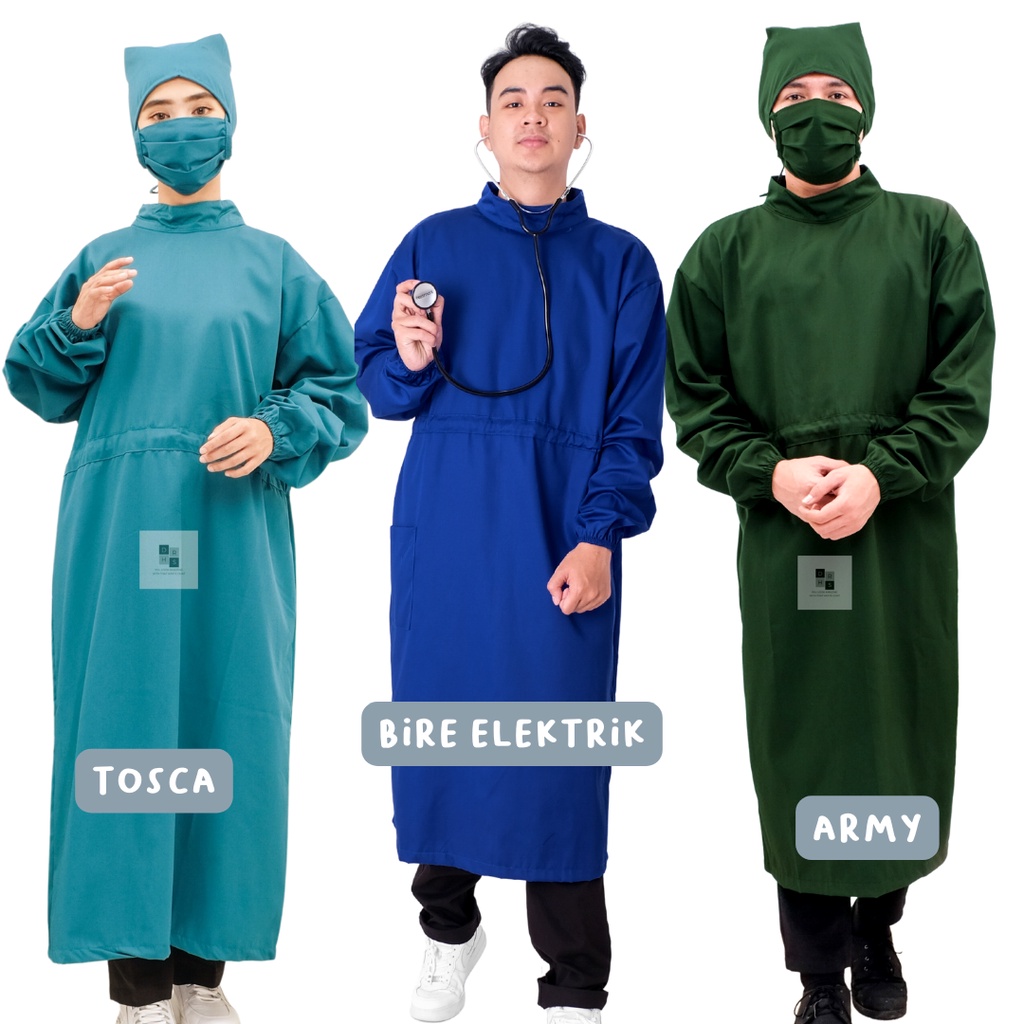 Surgical Gown Drill / APD Gown Drill /  Gaun Medis Drill DOCHS MEDIC