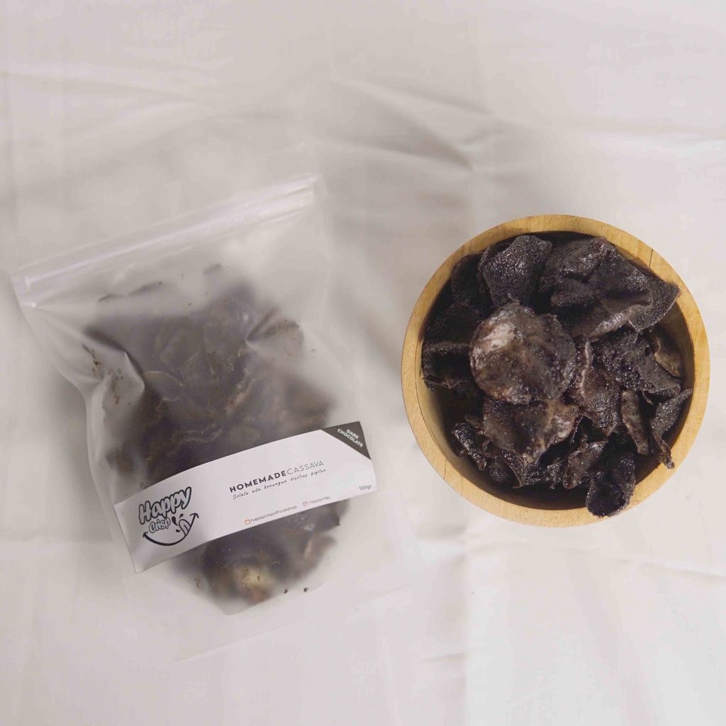 

HAPPYCRISP Keripik Singkong Dark Chocolate
