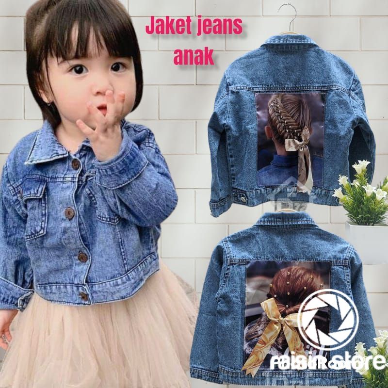 Raisin Jaket Jeans Anak Perempuan 3D Patch 3-7 Tahun