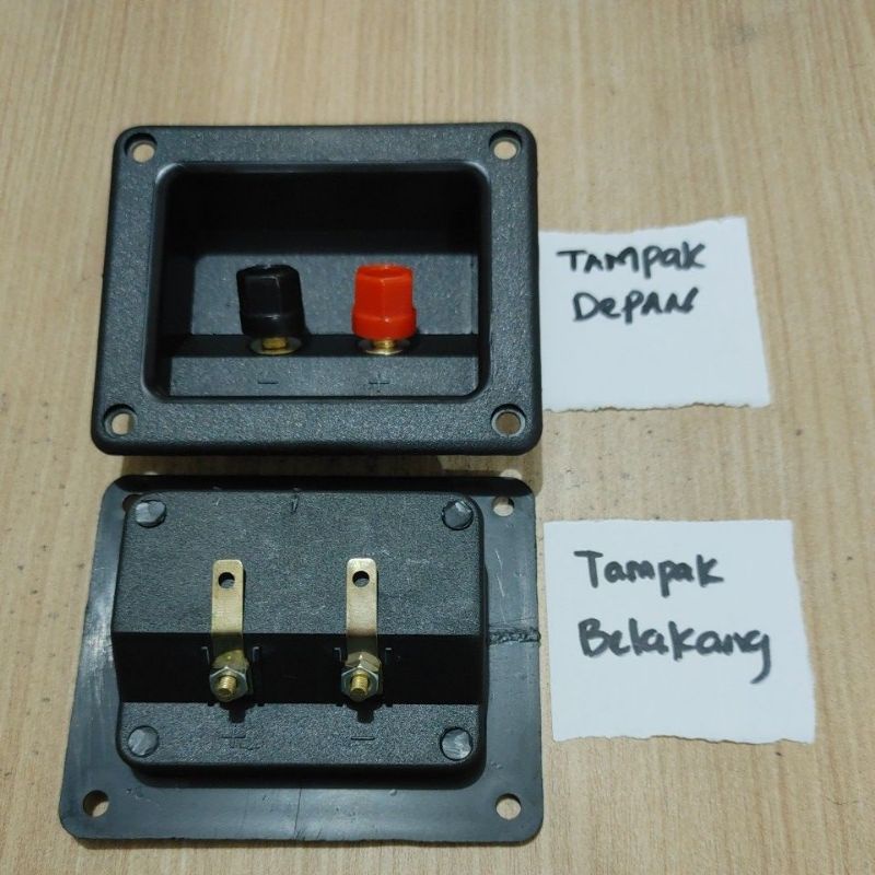 Terminal speaker segi atau kotak impor