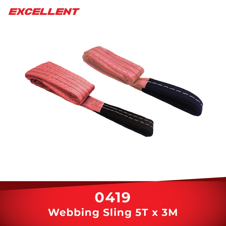Webbing Sling 5T x 3M EXCELLENT 0419 - Webbing Sling 5 ton