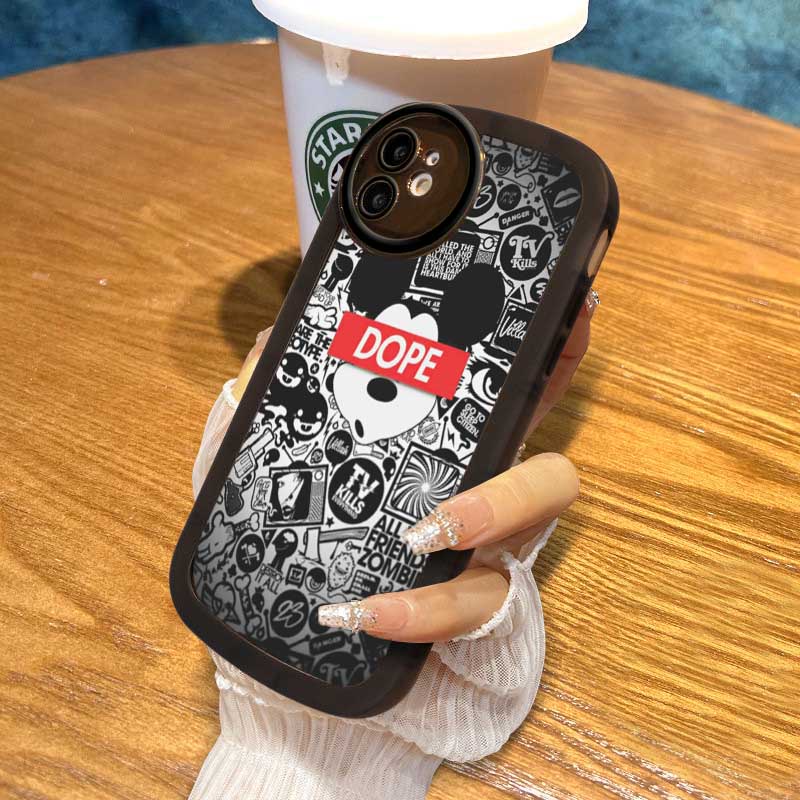 Soft Case Silikon Desain Mickey Popilar Kompatibel Realme C21Y C25Y 5 5i 6i C3 C35 C21 RealmeC11 2021 C25 C15 C12 C2