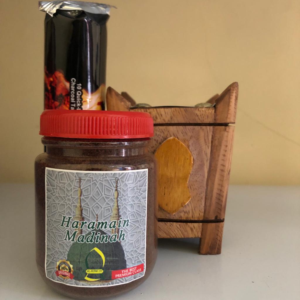 Paket Mabkharat Prapen Kayu Mini HARAMAIN MADINAH Premium