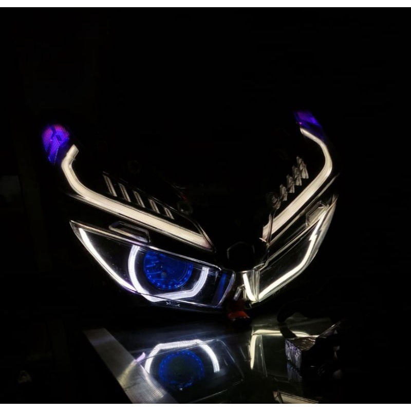 headlamp projie set pnp new vario 125 dan 150 (Model pece)