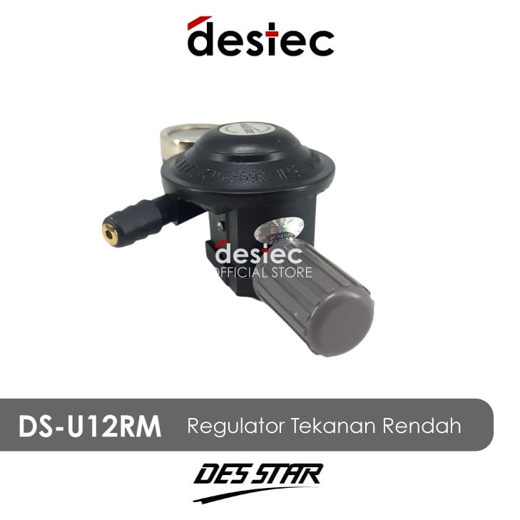 Kepala Gas DESSTAR/ Regulator Gas DES STAR DS-U12RM &amp; DS-U12R Tekanan Rendah Indikator Meter