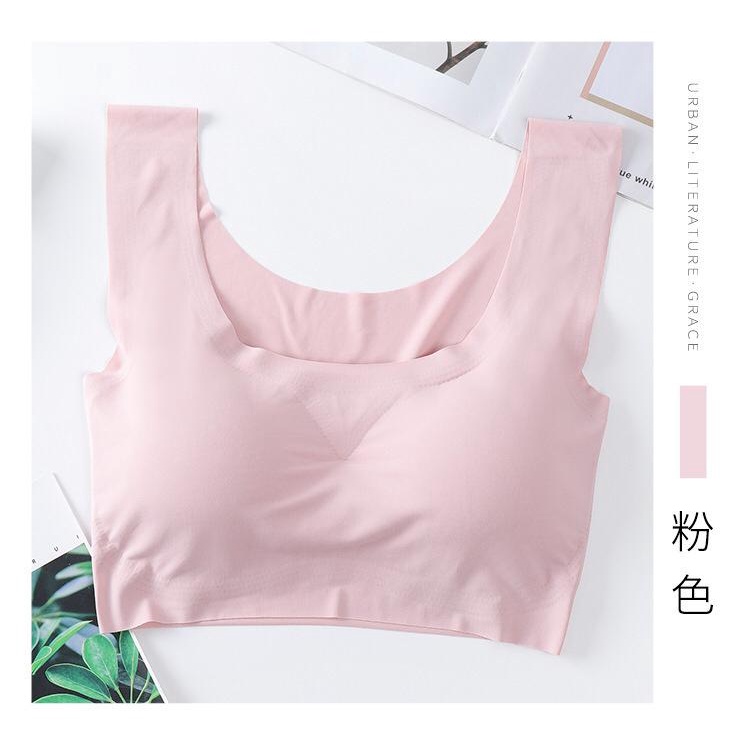 TOPGROSIRNO1 TG1620 Sport Bra Silk Wanita Import Seamless Tanpa Kawat Warna Warni