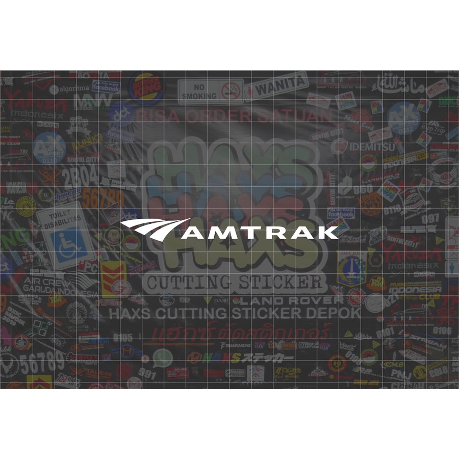 Cutting Sticker Amtrak Ukuran 10 Cm Untuk Motor Mobil