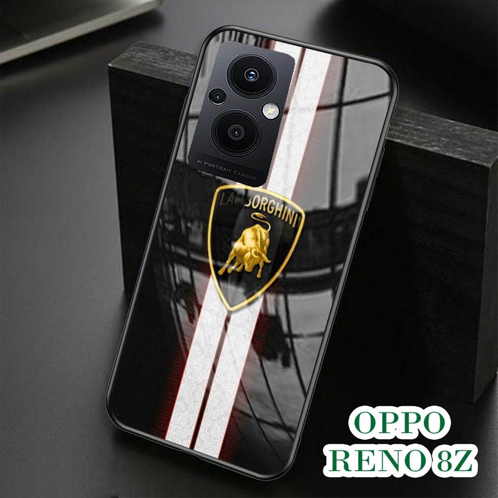 Softcase Glass Kaca OPPO RENO 8Z - Casing HP OPPO RENO 8Z [ S41 ].