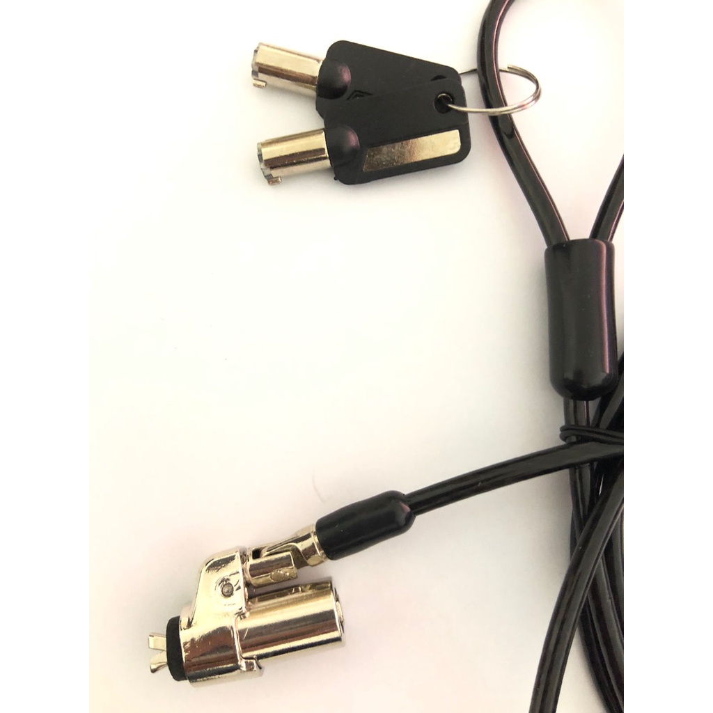 Kunci pengaman NB 3x5mm 1.8m cable sling keys for dell laptop LU-195 LU195 - security lock 1.8 meter