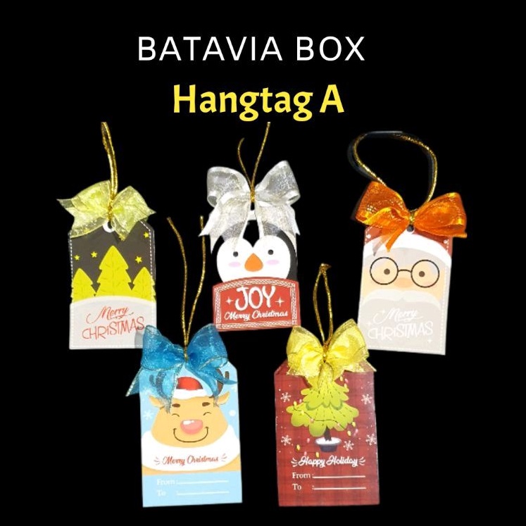 

HangTag / hiasan pohon Natal per pack isi 5 type A
