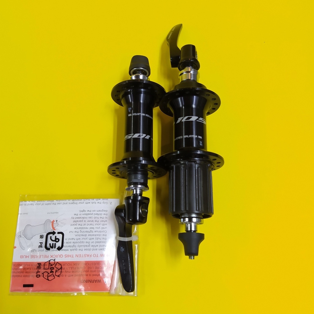 Hub Set Shimano 105 R 7000 Rim Brake Lubang 32 Seal Bearing Original