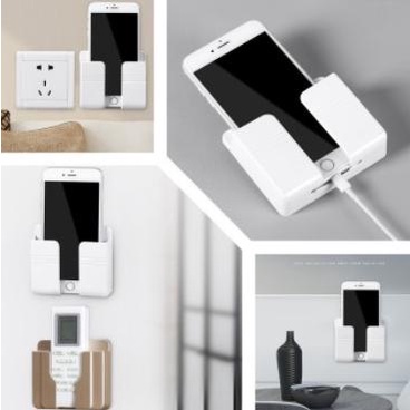 [Ready] Kotak Charger Hp Holder Dinding Cas Hp Smartphone Rak Remote Kabel [Fd4F0B]