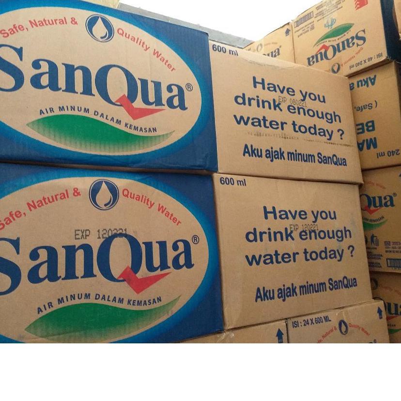 

BISA COD ✔️[DUS] SANQUA BOTOL 24 x 600 ml|KD6